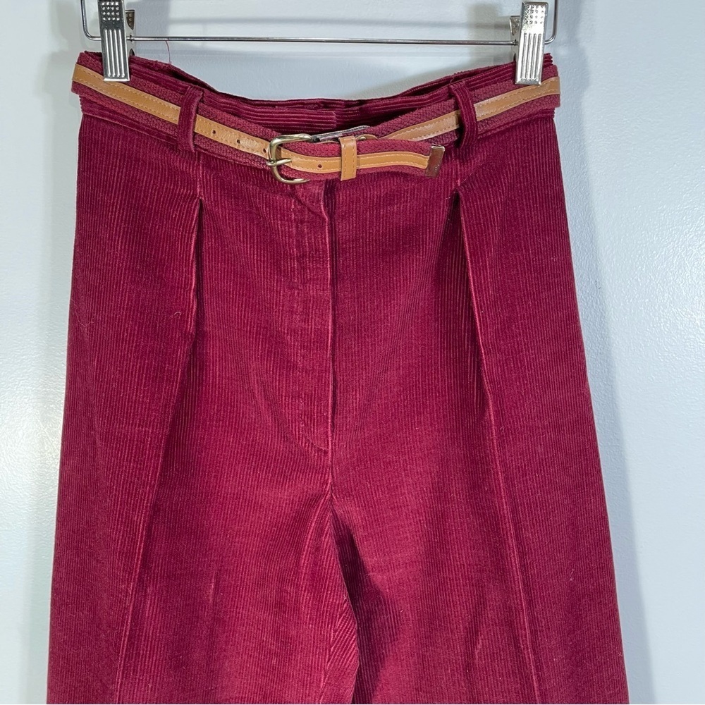 Bobbie Brooks Blazer Suit Jacket Women's Corduroy Maroon Vintage Work Office - Picture 10 of 16